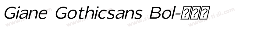 Giane Gothicsans Bol字体转换